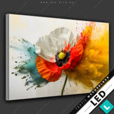 Led Bild Mohnblume Im Farbnebel Querformat Motivvorschau