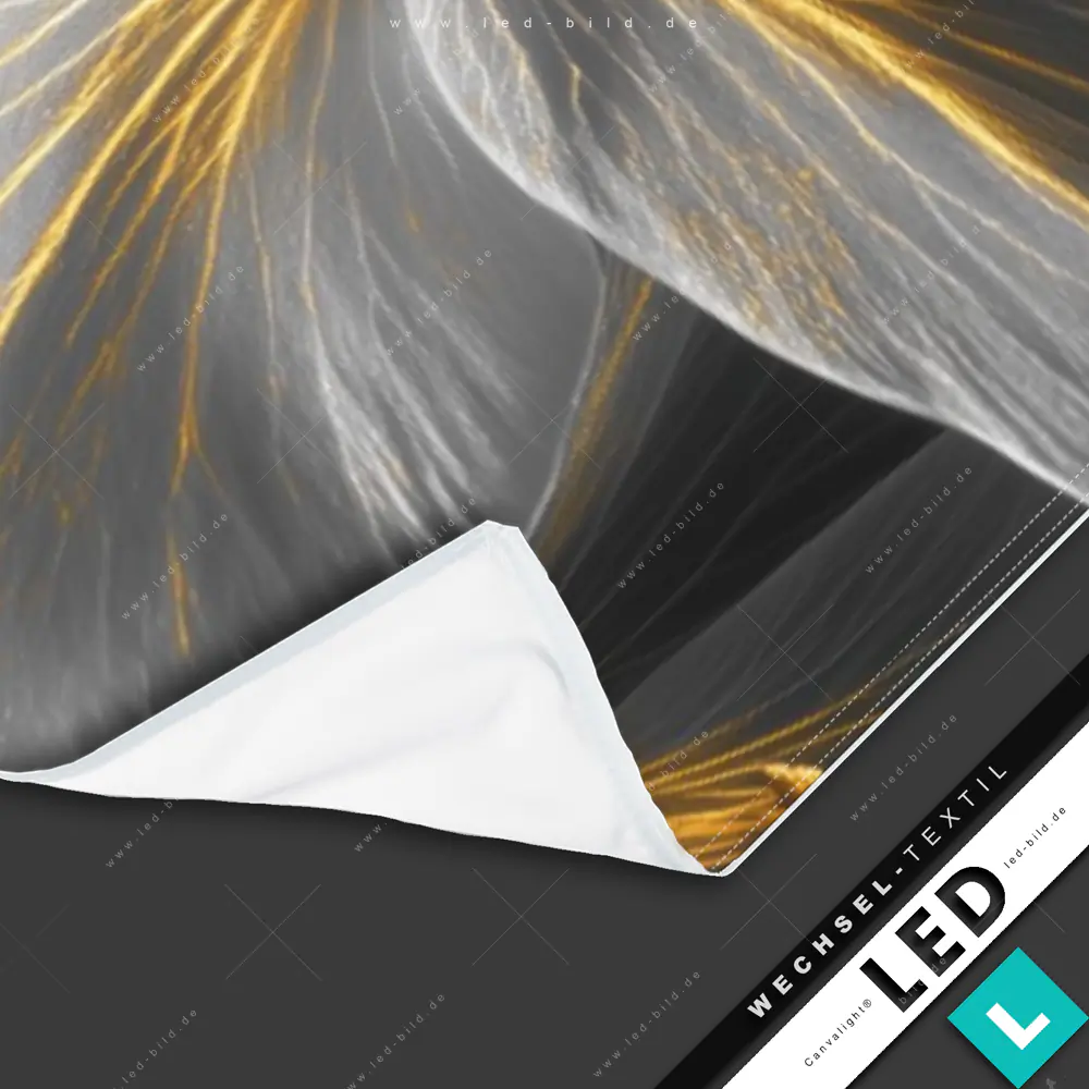LED Leinwandbild Canvalight® TEX | Bunte Klaviertasten | Schmal