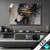 Led Bild Abstrakter Wolf In Gold Und Grau Querformat Produktvorschau