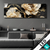 Led Bild Blueten Gold Weiss Schwarz Panorama Produktvorschau