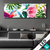 Led Bild Blumen Papageien Aquarell Panorama Produktvorschau