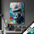 Led Bild Bunter Gorilla Mit Farbspritzern Hochformat Produktvorschau