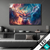 Led Bild Bunter Hirsch In Flammen Querformat Produktvorschau