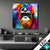 Led Bild Bunter Orang Utan Quadrat Produktvorschau