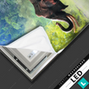 Led Bild Elefant Im Wasser Hochformat Material
