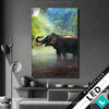 Led Bild Elefant Im Wasser Hochformat Produktvorschau