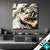 Led Bild Elegantes Gold Schwarzes Portraet Quadrat Produktvorschau
