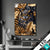 Led Bild Eule Und Goldene Blaetter Hochformat Produktvorschau