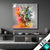 Led Bild Farbenexplosion Mit Eule Quadrat Produktvorschau