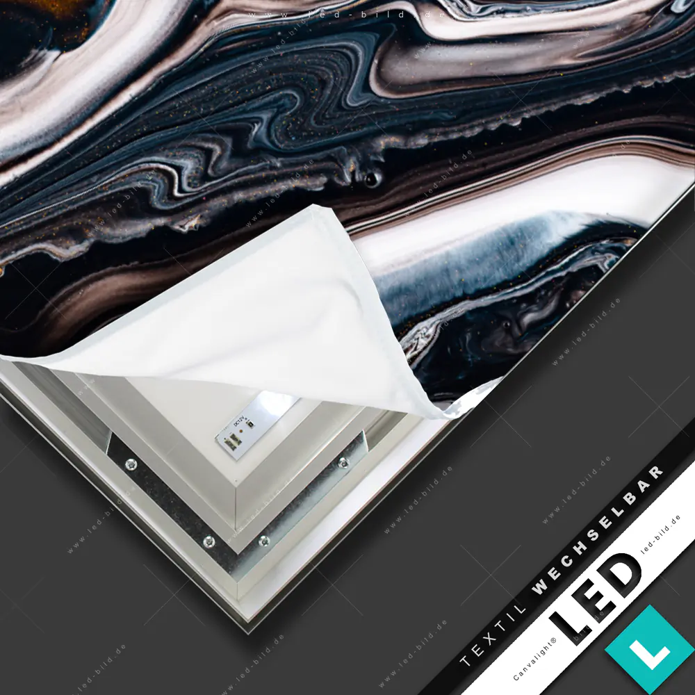 Canvalight® TEX LED-Bild fließende Farbleisten | Muster - Texturen ...