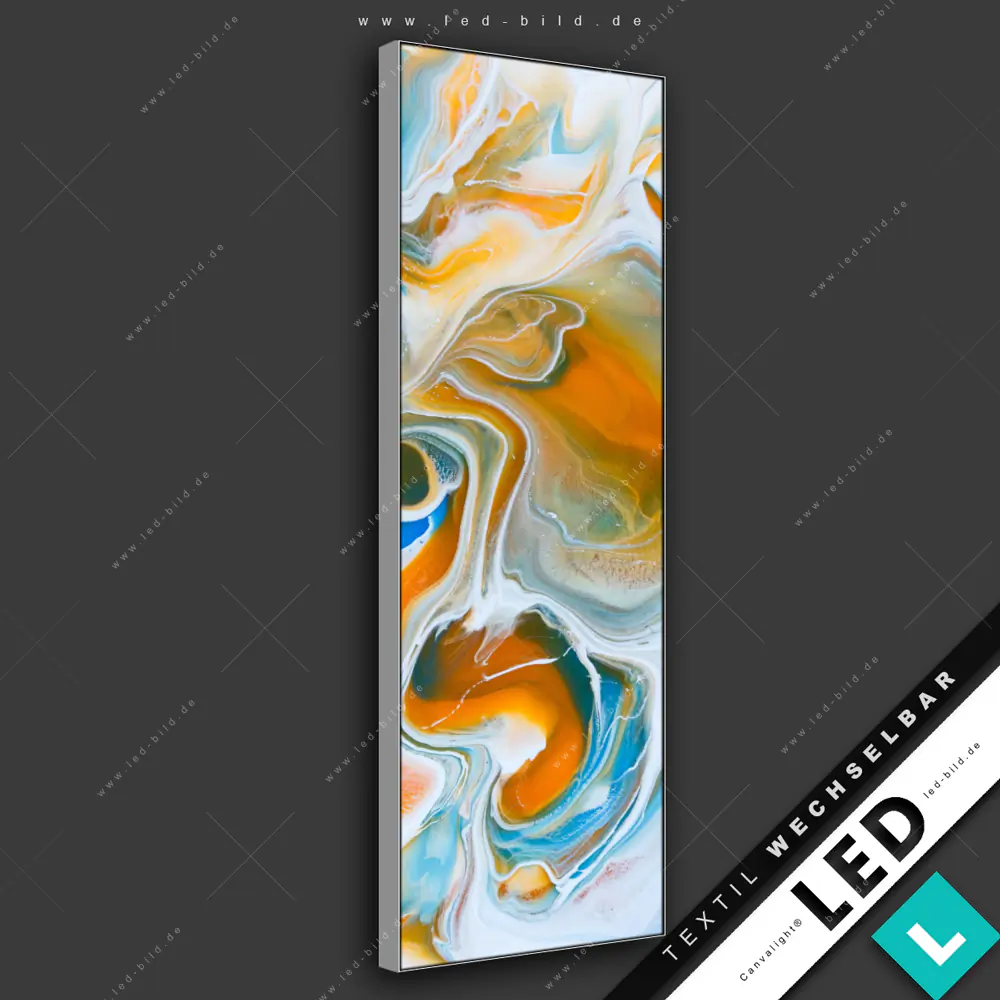 Canvalight® TEX LED-Bild ineinander laufende Farben | Muster - Texturen ...