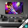 Led Bild Frau Im Neonlicht Querformat Produktvorschau