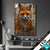 Led Bild Fuchs Grunge Stil Hochformat Produktvorschau