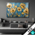 Led Bild Goldene Blumen Auf Blau Querformat Produktvorschau