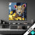 Led Bild Leopard Eleganz Trifft Farbe Quadrat Produktvorschau