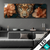 Led Bild Leopard Im Bluetenmeer Panorama Produktvorschau