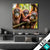 Led Bild Orang Utan Familie Im Regenwald Quadrat Produktvorschau