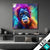 Led Bild Orang Utan In Regenbogenfarben Quadrat Produktvorschau