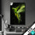 Led Bild Papagei Gruene Farbexplosion Hochformat Produktvorschau
