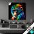 Led Bild Schimpanse In Bunten Farben Quadrat Produktvorschau