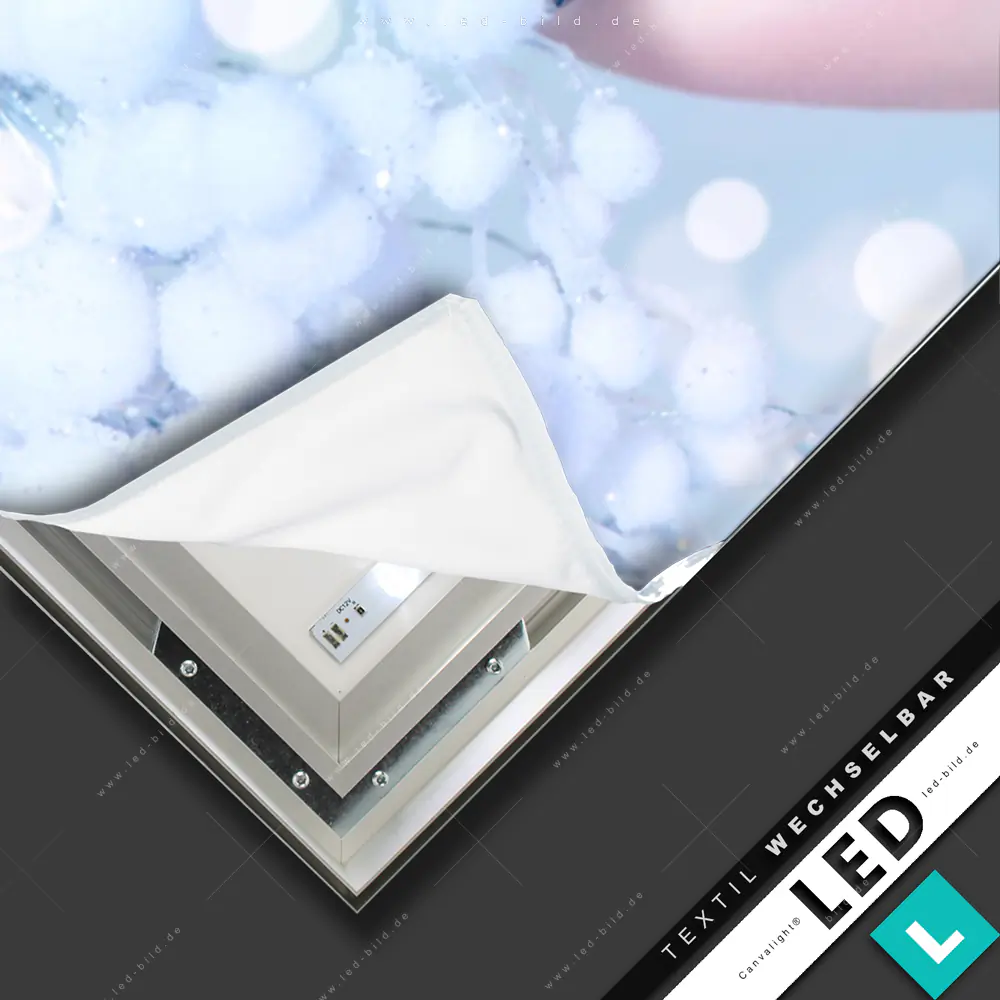 Canvalight® LED-Bild Winter-Make-up Look | Porträts - Menschen ...