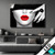 Led Bild Schwarze Eleganz Rote Lippen Querformat Produktvorschau