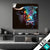 Led Bild Stier Mit Bunten Farben Quadrat Produktvorschau