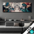 Led Bild Weisser Tiger Mit Blauen Augen Zwischen Blumen Panorama Produktvorschau
