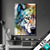 Led Bild Wolf Mit Bunten Farbspritzern No 2 Hochformat Produktvorschau