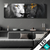 Led Bild Zwei Loewen Schwarz Weiss Panorama Produktvorschau