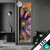 Led Glasbild Abstrakte Blume In Orange Lila Schmal Produktvorschau