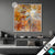 Led Glasbild Abstrakter Bluetenzauber In Orange Quadrat Produktvorschau