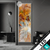 Led Glasbild Abstrakter Bluetenzauber In Orange Schmal Produktvorschau