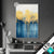 Led Glasbild Abstrakter Wald Blau Gold Hochformat Produktvorschau