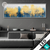 Led Glasbild Abstrakter Wald Blau Gold Panorama Produktvorschau