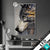Led Glasbild Abstrakter Wolf In Gold Und Grau Hochformat Produktvorschau