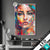 Led Glasbild Abstraktes Frauenportraet Aurora Hochformat Produktvorschau