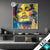 Led Glasbild Abstraktes Frauenportraet Gloria Quadrat Produktvorschau