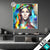 Led Glasbild Abstraktes Frauenportraet Scarlett Quadrat Produktvorschau