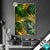 Led Glasbild Blaetter Gold Gruen Hochformat Produktvorschau