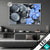 Led Glasbild Blaue Blume Graue Steine Querformat Produktvorschau