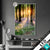Led Glasbild Bluehender Wald Bei Sonnenaufgang Hochformat Produktvorschau