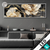 Led Glasbild Blueten Gold Weiss Schwarz Panorama Produktvorschau