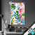 Led Glasbild Blumen Papageien Aquarell Hochformat Produktvorschau