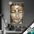 Led Glasbild Buddha Silber Gold Hochformat Produktvorschau