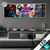 Led Glasbild Bunte Bulldogge Schwarz Panorama Produktvorschau