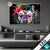 Led Glasbild Bunte Bulldogge Schwarz Querformat Produktvorschau