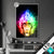 Led Glasbild Bunter Feuer Affe Hochformat Produktvorschau