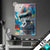 Led Glasbild Bunter Gorilla Mit Farbspritzern Hochformat Produktvorschau