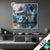 Led Glasbild Bunter Gorilla Mit Farbspritzern Quadrat Produktvorschau